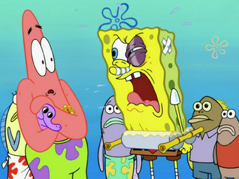 Stuck In The Wringer Encyclopedia Spongebobia Fandom With tenor, maker of gif keyboard, add popular spongebob dried out animated gifs to your conversations. stuck in the wringer encyclopedia