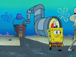 SpongeBob's detached legs.