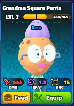 SquarePants is misspelled as "Square Pants