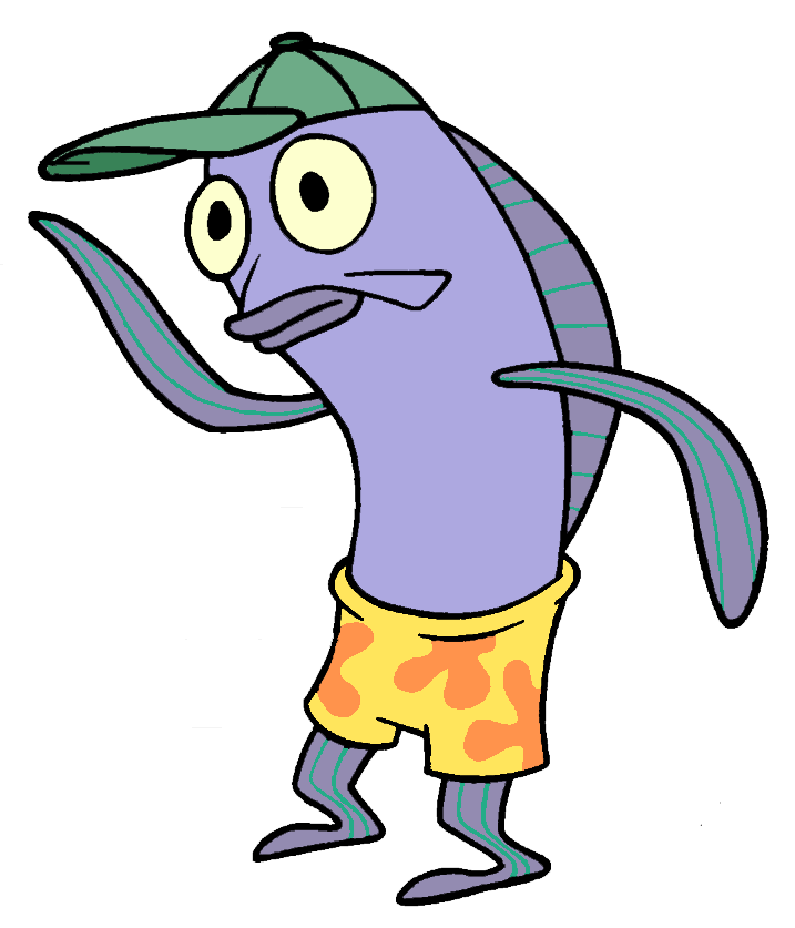 spongebob secret blue fish