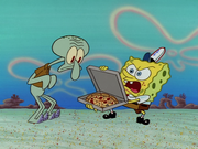 The original version of the scene with Squidward.