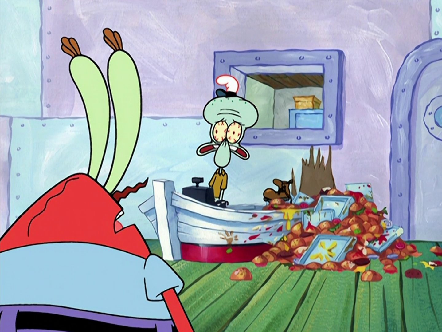 kiss cartoon spongebob krabby patty episode