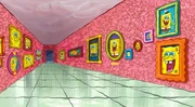 Hall of SpongeBob portraits