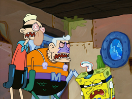 Mermaid Man vs. SpongeBob yellow teeth error