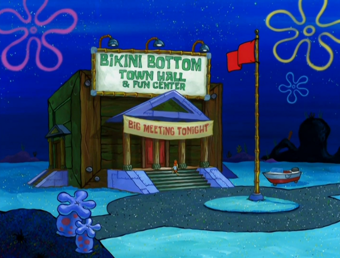 Где находится остров бикини боттом Court House Encyclopedia SpongeBobia Fandom