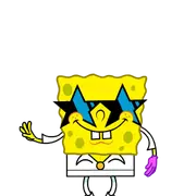 SpongeBob as he appears in this game