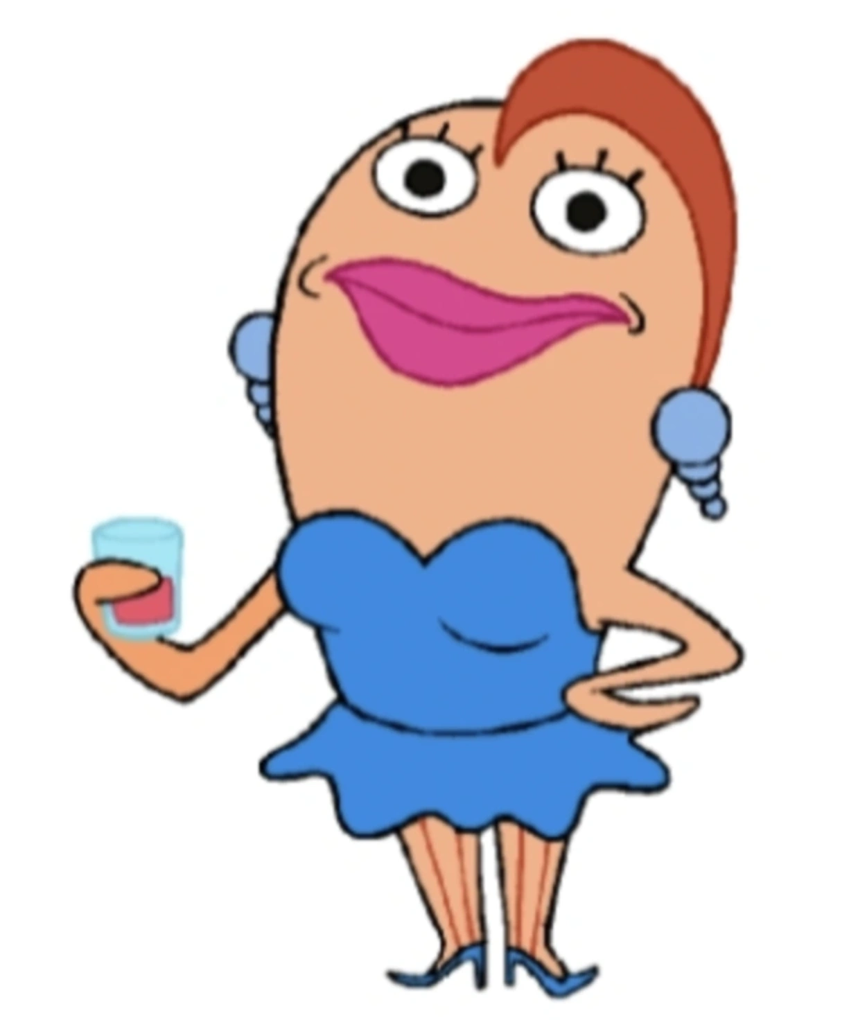 Spongebob Fish Characters Pink Lady