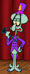 Squidward Wearing His Concert Uniform
