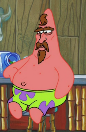 patrick star confused face