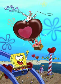 Patrick Stars Chocolate Heart Balloon From Spongebob 