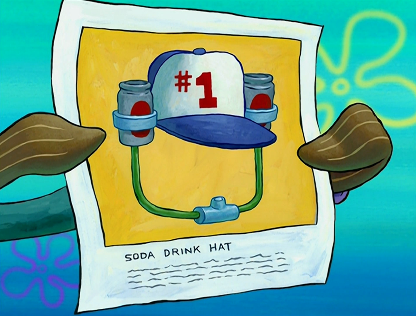 Soda drinking hat, Encyclopedia SpongeBobia