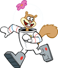 Sandy Cheeks running