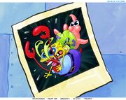 The original, unused photo. Mr. Krabs, SpongeBob, and Patrick have much more exaggerated expressions.