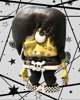 Escultura de EmoBob; pose estelar frontal