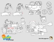 The Meanie Mangler and Larry's modified boat