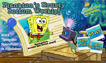 Spongebob Squarepants Plankton's Krusty Bottom Weekly! Menu