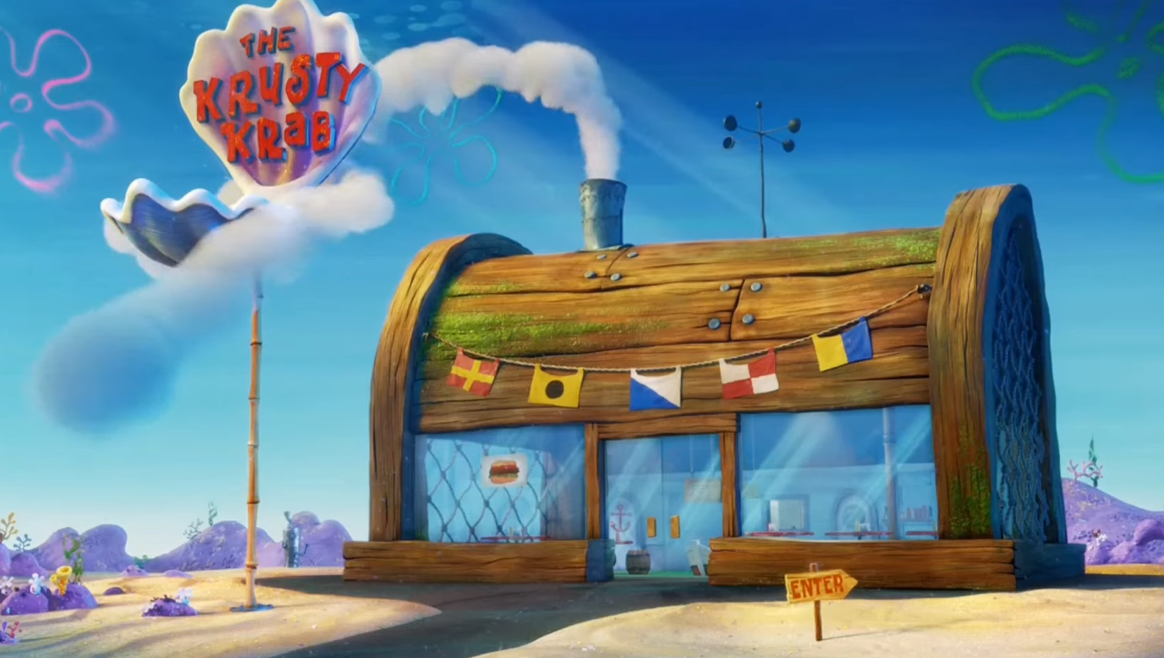 spongebob at the krusty krab