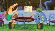 Incidental 29 eating at the Krusty Krab with Incidental 21.