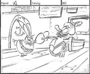 Glee sb ph.png (111 KB) Squidward and Mr. Krabs mocking SpongeBob's idea.