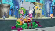 The Scuber with a green color in this episode.