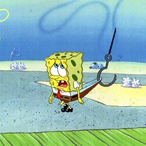 spongebob fishing pole