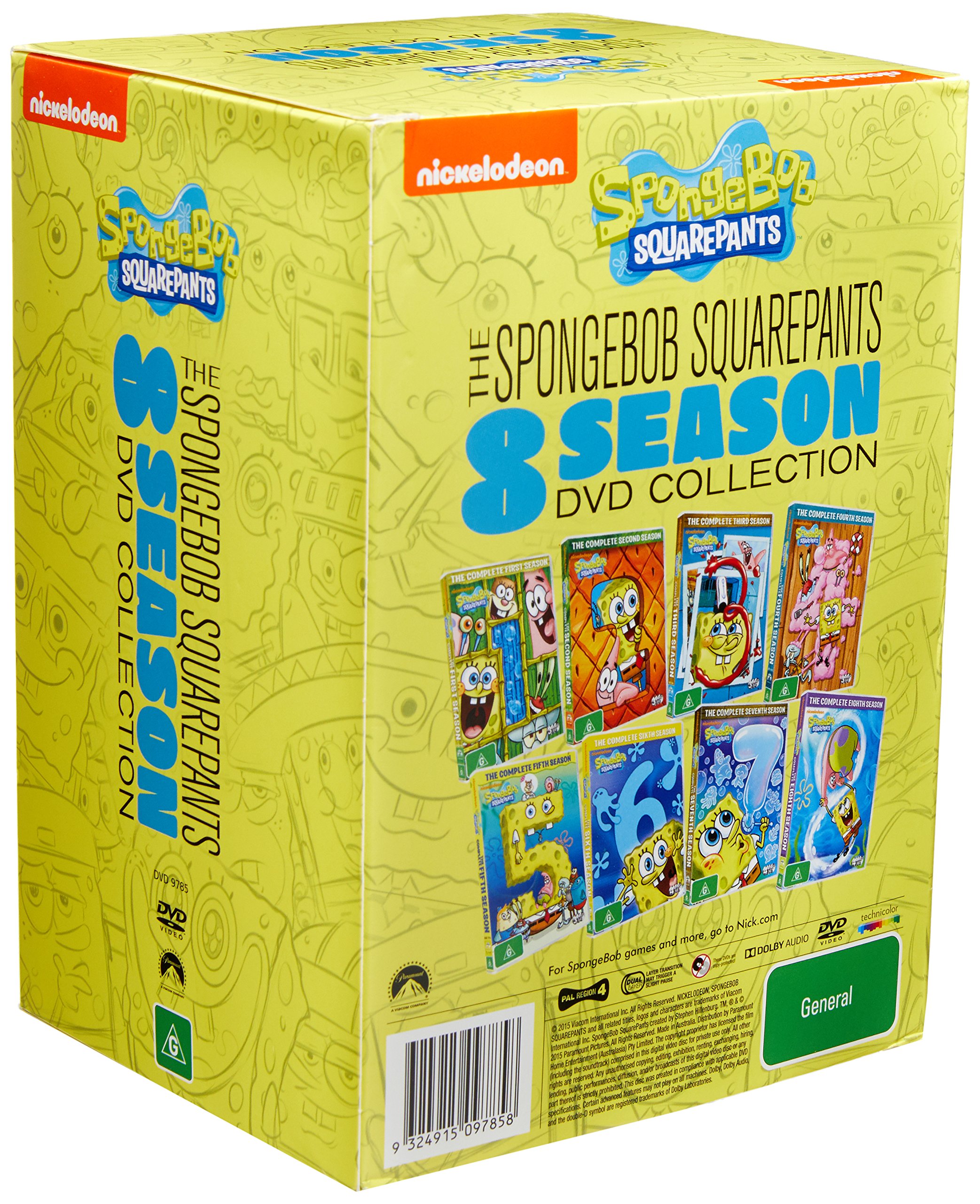 The SpongeBob SquarePants 8 Season DVD Collection | Encyclopedia