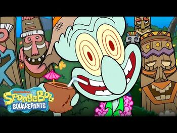 Squidward's Tiki Land Song 🗿 - Full Scene "Enchanted Tiki Dreams" - SpongeBob