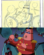 Storyboard vs. Final (Patrick playing drums)