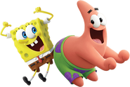 SpongeBob and Patrick Sponge on the Run stock art