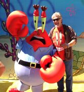 Clancy Brown with Mr Krabs