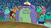 The bubba fish at the concert.