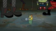 Plankton's zipper helmet in "Tango Tangle."