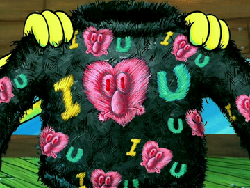 Squidward's eyelash sweater, Encyclopedia SpongeBobia