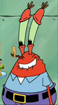 Mr. Krabs Wearing a Clothes Pin