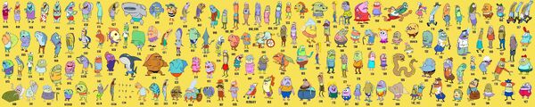 spongebob squarepants characters names