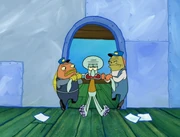 Incidental 201 dragging Squidward away with Incidental 203.