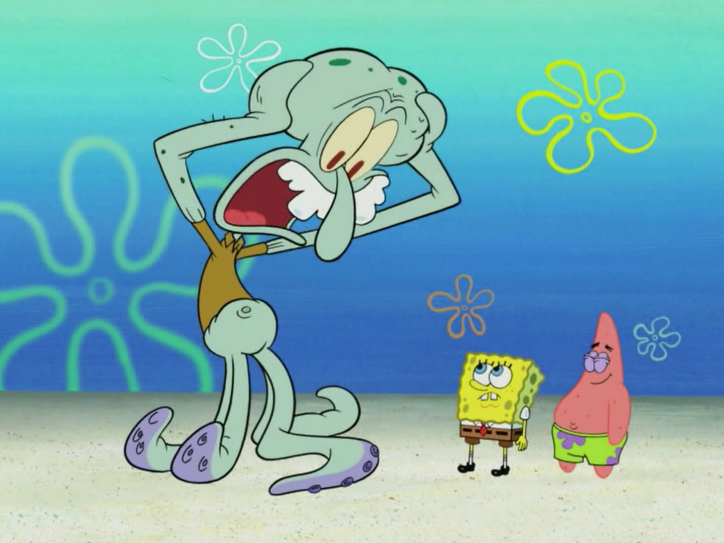 spongebob giant squidward