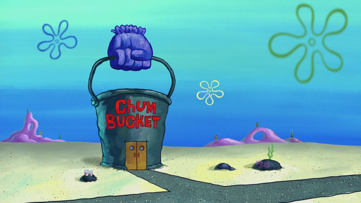 Spongebob chum bucket hat Clearance