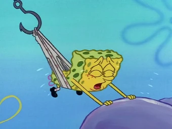 spongebob fishing pole