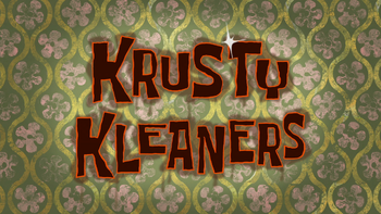 Krusty Kleaners title card