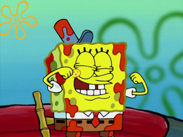 SpongeBob's eyelashes mistake in Bucket Sweet Bucket