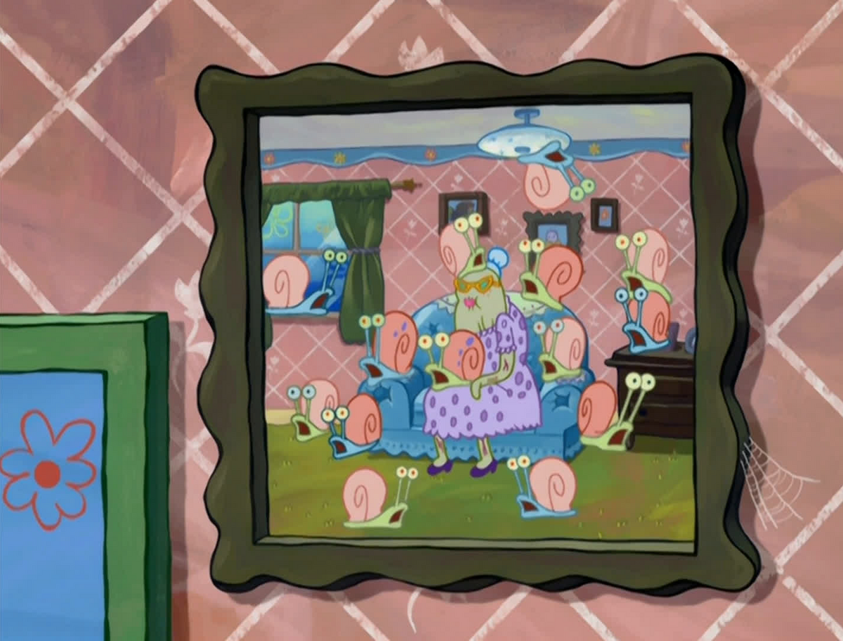 Picture framed snails Encyclopedia SpongeBobia Fandom