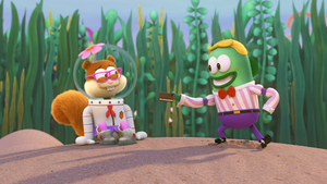 The ice cream man as a young man.