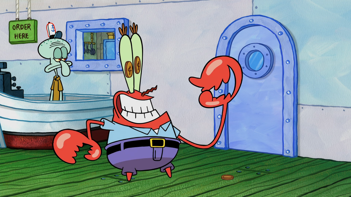 Krabs' claw is Mr. Krabs' sentient claw that appears in the episo...