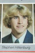 A yearbook photo of Stephen Hillenburg in his high school years