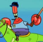Mr. Krabs Wearing His Polo Uniform