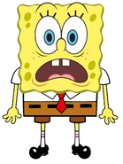 SpongeBob scared stock art
