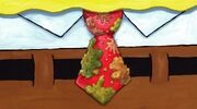 SpongeBob's food-stained tie