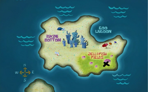 Map of Bikini Bottom