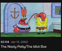 IGN - The SpongeBob SquarePants episode Mid-Life Crustacean hasn't been  in syndication since 2018 and won't stream on Paramount+ because it's been  deemed inappropriate for children.